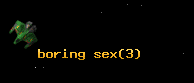 boring sex