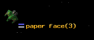 paper face