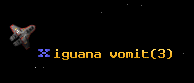 iguana vomit