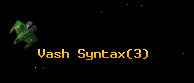 Vash Syntax