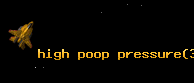 high poop pressure