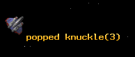 popped knuckle
