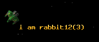 i am rabbit12
