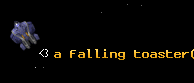 a falling toaster