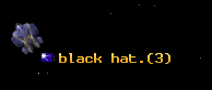 black hat.