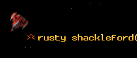 rusty shackleford