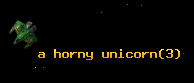 a horny unicorn