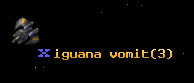 iguana vomit