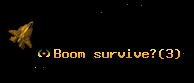 Boom survive?