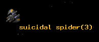 suicidal spider