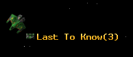 Last To Know